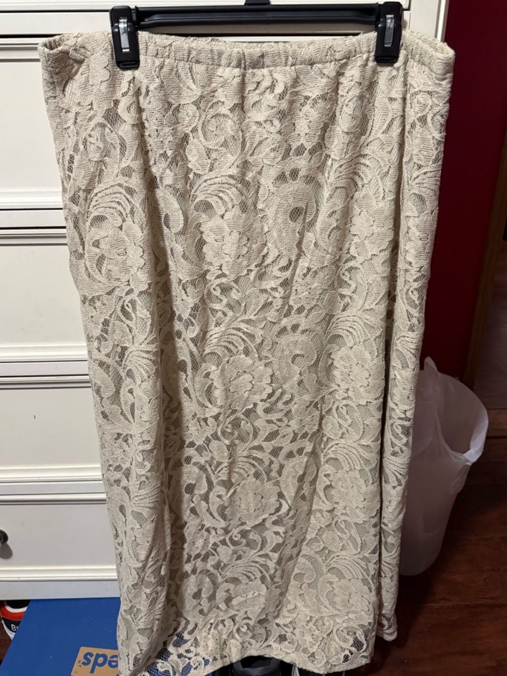 Cato Cream Lace Maxi Skirt